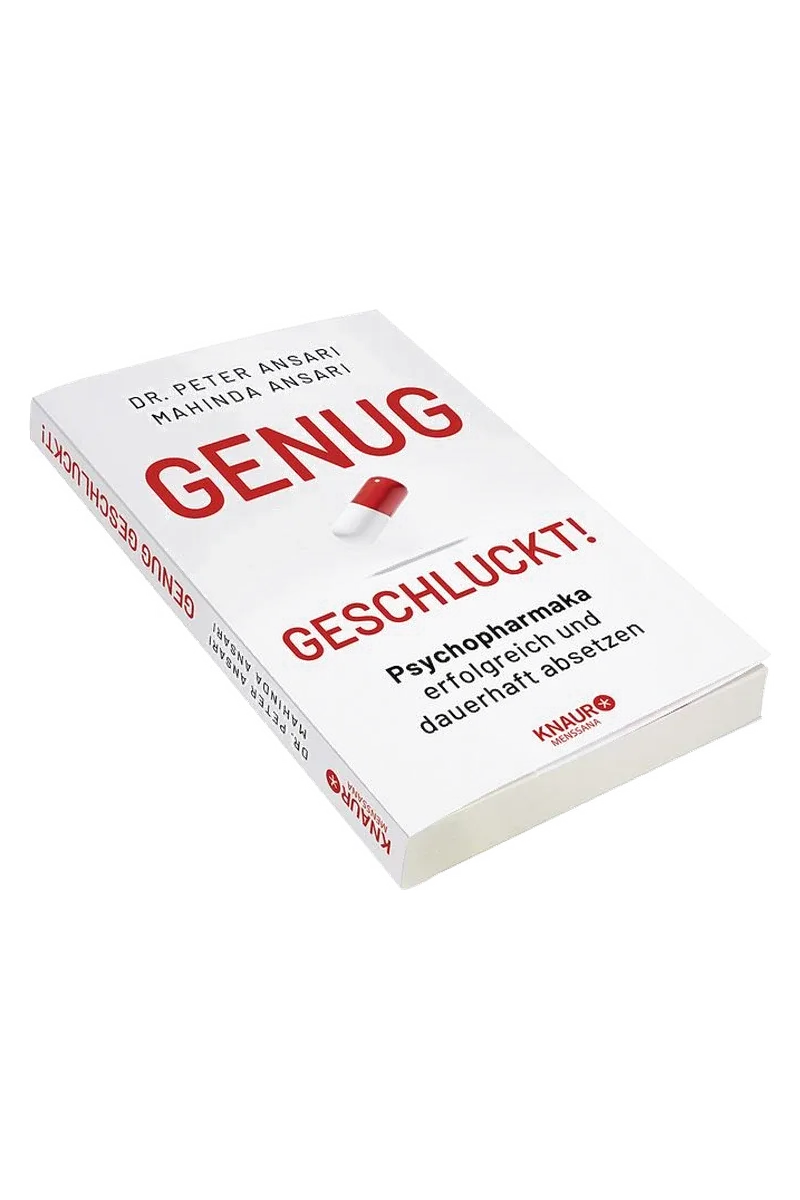 Buchcover „Genug geschluckt!“ von Dr. Peter Ansari und Mahinda Ansari